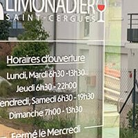 Caisson lumineux & marquage vitres - Le petit limonadier