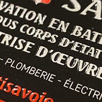 Cartes de visite - Arti Savoie