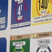 Panneaux d'affichage avec décors adhésifs - Migros