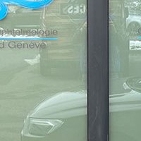 Décors en adhésifs dépolis - Centre Ophtalmologie Gand Genève
