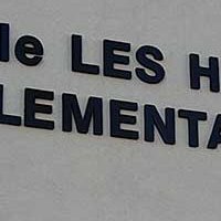 Enseigne en lettres reliefs - École les Hutins