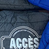 Broderie sur vêtements - Accès Publicité